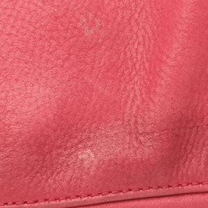 Pre-owned Fendi Big Mamma Forever Flap Red Suede 8BR638 shoulderbag | stylenewstar