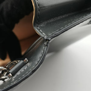 Pre-owned Delvaux Delvaux Tempete Pochette gray Leather shoulderbag | stylenewstar