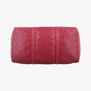 Vintage Gucci GG plus Spring Joy GG Supreme Red PVC coated canvas×Leather 193603 handbag | stylenewstar