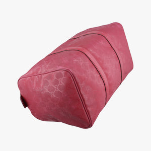 Vintage Gucci GG plus Spring Joy GG Supreme Red PVC coated canvas×Leather 193603 handbag | stylenewstar