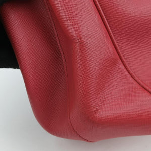 Pre-owned Prada Galleria Red SAFFIANO Leather BN1874 handbag | stylenewstar