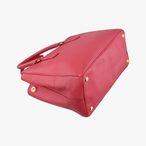 Pre-owned Prada Galleria Red SAFFIANO Leather BN1874 handbag | stylenewstar