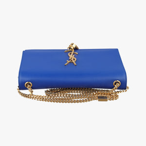 Secondhand Yves Saint Laurent KATE Blue Leather 354119 shoulderbag | stylenewstar