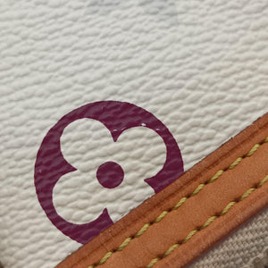 Pre-owned Louis Vuitton Pochette Mira MM Pouch white Monogram Multicolor M60096 handbag | stylenewstar
