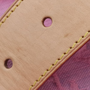 Pre-owned Louis Vuitton Sunshine Rose×multicolor Monogram Denim M93183 shoulderbag | stylenewstar