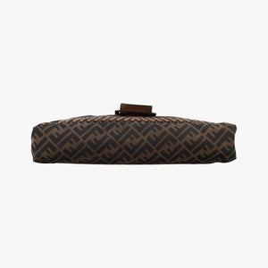 Pre-owned Fendi Mamma Bucket Brown canvas× Leather 8BT137 shoulderbag | stylenewstar