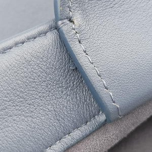 Pre-owned Christian Dior Book Tote Bag Blue leather handbag | stylenewstar