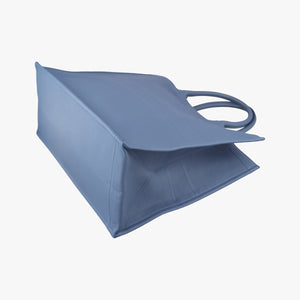 Pre-owned Christian Dior Book Tote Bag Blue leather handbag | stylenewstar