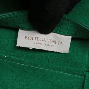 Pre-owned Bottega Veneta THE ARCO Tote Medium Green lambskin handbag | stylenewstar