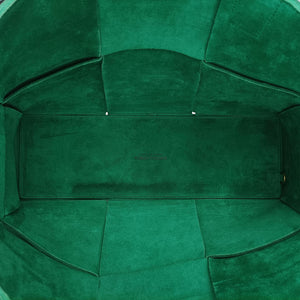 Pre-owned Bottega Veneta THE ARCO Tote Medium Green lambskin handbag | stylenewstar