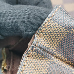 Pre-owned Louis Vuitton Cabas Bobur EBENE Damier Canvas N52006 handbag | stylenewstar