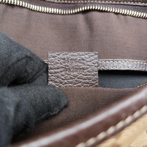 Vintage Gucci Abbey Brown PVC coated canvas 268642 shoulderbag | stylenewstar