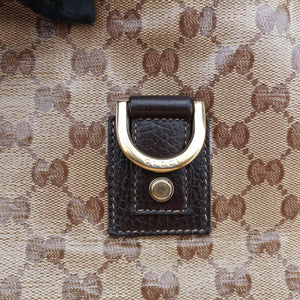 Vintage Gucci Abbey Brown PVC coated canvas 268642 shoulderbag | stylenewstar