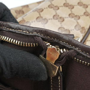 Vintage Gucci Abbey Brown PVC coated canvas 268642 shoulderbag | stylenewstar