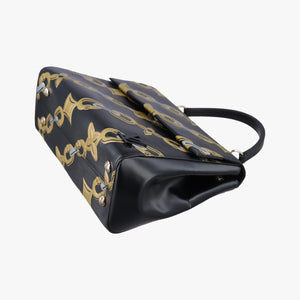 Pre-owned Louis Vuitton Chain Flower Cluny MM BLACK Epi M42488 shoulderbag | stylenewstar