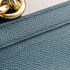 Pre-owned Dolce & Gabbana SICILY Blue Leather shoulderbag | stylenewstar