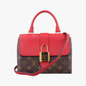 Pre-owned Louis Vuitton Locky BB Monogram/Brown×Coqulicot Monogram canvas×calf leather M44322 shoulderbag | stylenewstar