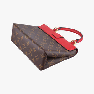 Pre-owned Louis Vuitton Locky BB Monogram/Brown×Coqulicot Monogram canvas×calf leather M44322 shoulderbag | stylenewstar
