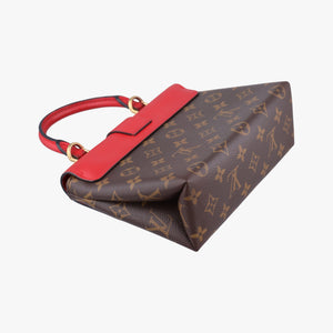 Pre-owned Louis Vuitton Locky BB Monogram/Brown×Coqulicot Monogram canvas×calf leather M44322 shoulderbag | stylenewstar