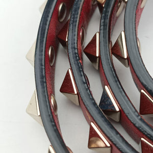 Vintage Valentino Rockstud Red Multi Calfskin shoulderbag | stylenewstar