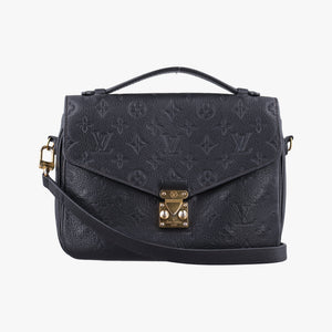 Pre-owned Louis Vuitton Pochette Metis MM Black Monogram Empreinte M41487 shoulderbag | stylenewstar