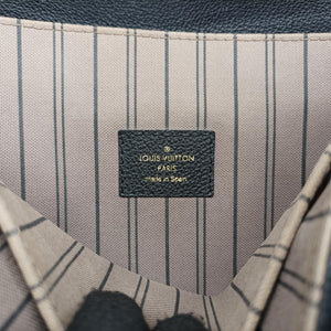 Pre-owned Louis Vuitton Pochette Metis MM Black Monogram Empreinte M41487 shoulderbag | stylenewstar