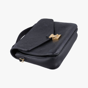Pre-owned Louis Vuitton Pochette Metis MM Black Monogram Empreinte M41487 shoulderbag | stylenewstar