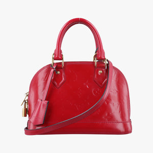 Pre-owned Louis Vuitton Alma BB pomme d'amour Vernis M91606 shoulderbag | stylenewstar