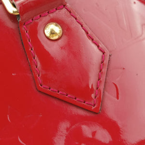 Pre-owned Louis Vuitton Alma BB pomme d'amour Vernis M91606 shoulderbag | stylenewstar