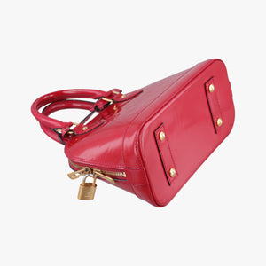 Pre-owned Louis Vuitton Alma BB pomme d'amour Vernis M91606 shoulderbag | stylenewstar