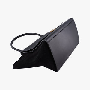 Vintage Celine Trapeze Black Suede×leather handbag | stylenewstar