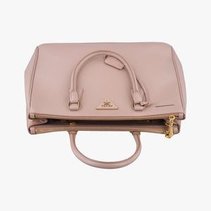 Pre-owned Prada Galleria Pink SAFFIANO Leather BN1801 shoulderbag | stylenewstar