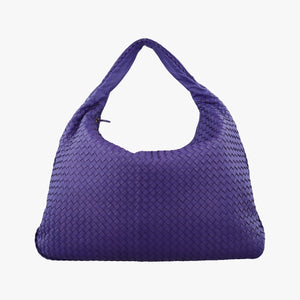 Pre-owned Bottega Veneta Intrecciato Purple lambskin handbag | stylenewstar