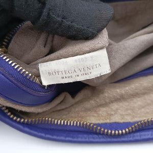 Pre-owned Bottega Veneta Intrecciato Purple lambskin handbag | stylenewstar