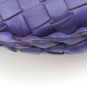 Pre-owned Bottega Veneta Intrecciato Purple lambskin handbag | stylenewstar