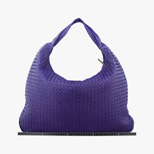 Pre-owned Bottega Veneta Intrecciato Purple lambskin handbag | stylenewstar