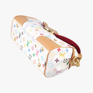 Pre-owned Louis Vuitton BEVERLY MM White Monogram Multicolor M40203 handbag | stylenewstar