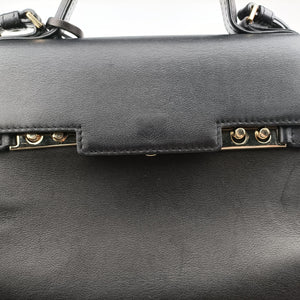 Pre-owned Delvaux Tampete Black Leather shoulderbag | stylenewstar