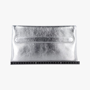 Pre-owned Christian Dior Dior double Medium Silver Leather shoulderbag | stylenewstar