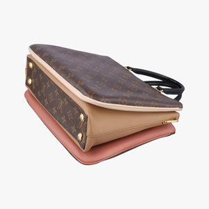 Vintage Louis Vuitton Mille feuille Brown×multi Monogram canvas×calf leather M44255 handbag | stylenewstar