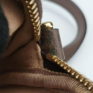 Pre-owned Gucci Ophidia Beige×red×green PVC coated canvas×Leather 598664 shoulderbag | stylenewstar