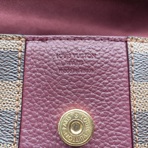 Pre-owned Louis Vuitton BOND STREET EBENE×bordeaux Damier Canvas aTaurillon leather N64416 shoulderbag | stylenewstar