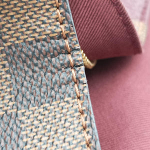 Pre-owned Louis Vuitton BOND STREET EBENE×bordeaux Damier Canvas aTaurillon leather N64416 shoulderbag | stylenewstar