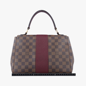 Pre-owned Louis Vuitton BOND STREET EBENE×bordeaux Damier Canvas aTaurillon leather N64416 shoulderbag | stylenewstar