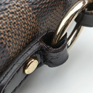 Pre-owned Louis Vuitton BOND STREET EBENE×bordeaux Damier Canvas aTaurillon leather N64416 shoulderbag | stylenewstar