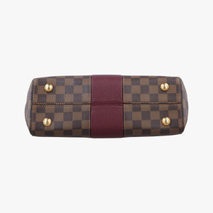 Pre-owned Louis Vuitton BOND STREET EBENE×bordeaux Damier Canvas aTaurillon leather N64416 shoulderbag | stylenewstar