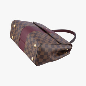 Pre-owned Louis Vuitton BOND STREET EBENE×bordeaux Damier Canvas aTaurillon leather N64416 shoulderbag | stylenewstar