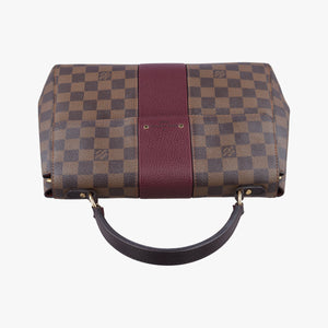Pre-owned Louis Vuitton BOND STREET EBENE×bordeaux Damier Canvas aTaurillon leather N64416 shoulderbag | stylenewstar