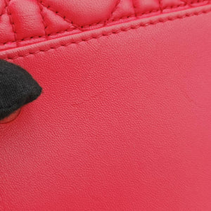 Pre-owned Christian Dior Cannage Dior Soft Shopping Red lambskin handbag | stylenewstar