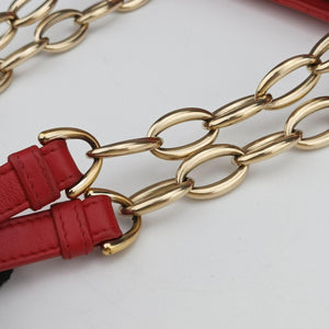 Pre-owned Christian Dior Cannage Dior Soft Shopping Red lambskin handbag | stylenewstar